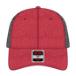 OTTO 169-1264 ’OTTO Flex’ Fitted 6 Panel Low Profile Mesh Back Trucker Cap - Red/Red/Blk - Red/Red/Blk / 7 3/8’’ - 7