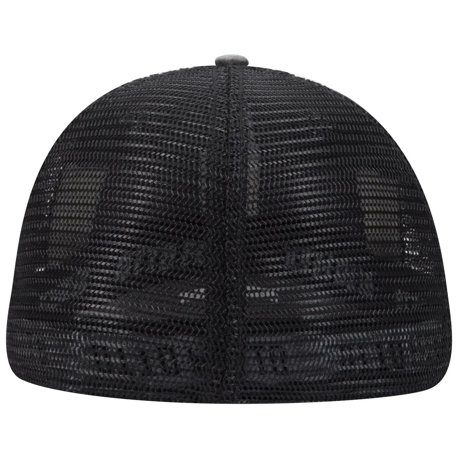 OTTO 169-1264 ’OTTO Flex’ Fitted 6 Panel Low Profile Mesh Back Trucker Cap - Black