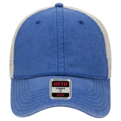 OTTO 169-1264 ’OTTO Flex’ Fitted 6 Panel Low Profile Mesh Back Trucker Cap - Ryl/Ryl/Kha