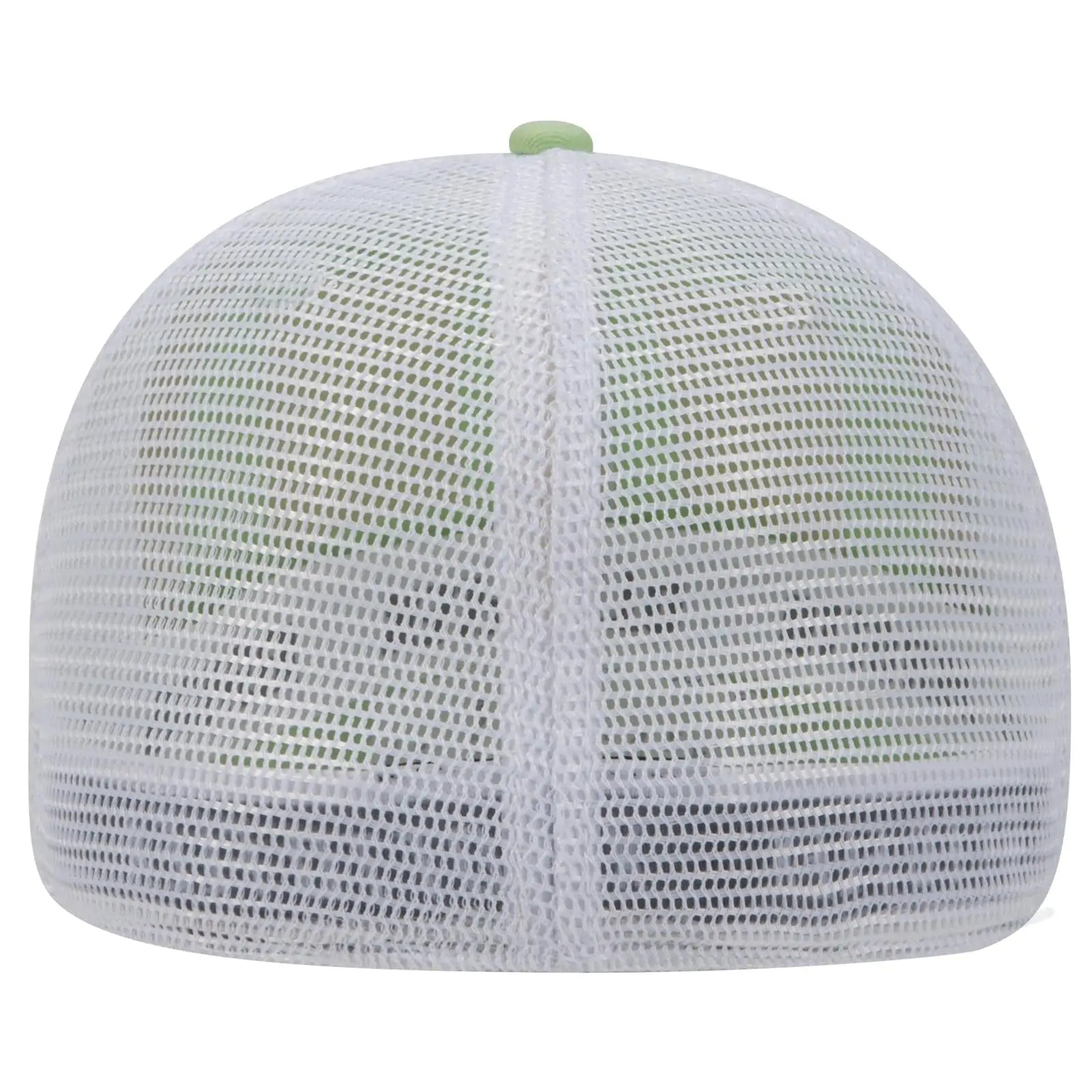OTTO 169-1264 ’OTTO Flex’ Fitted 6 Panel Low Profile Mesh Back Trucker Cap - Lime/Lime/Wht