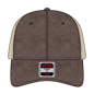 OTTO 169-1264 ’OTTO Flex’ Fitted 6 Panel Low Profile Mesh Back Trucker Cap - Dk.Brn/Dk.Brn/Kha - Dk.Brn/Dk.Brn/Kha / 7