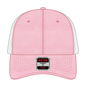 OTTO 169-1264 ’OTTO Flex’ Fitted 6 Panel Low Profile Mesh Back Trucker Cap - Pnk/Pnk/Wht - Pnk/Pnk/Wht / 7 3/8’’ - 7