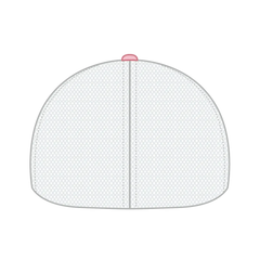 OTTO 169-1264 ’OTTO Flex’ Fitted 6 Panel Low Profile Mesh Back Trucker Cap - Pnk/Pnk/Wht