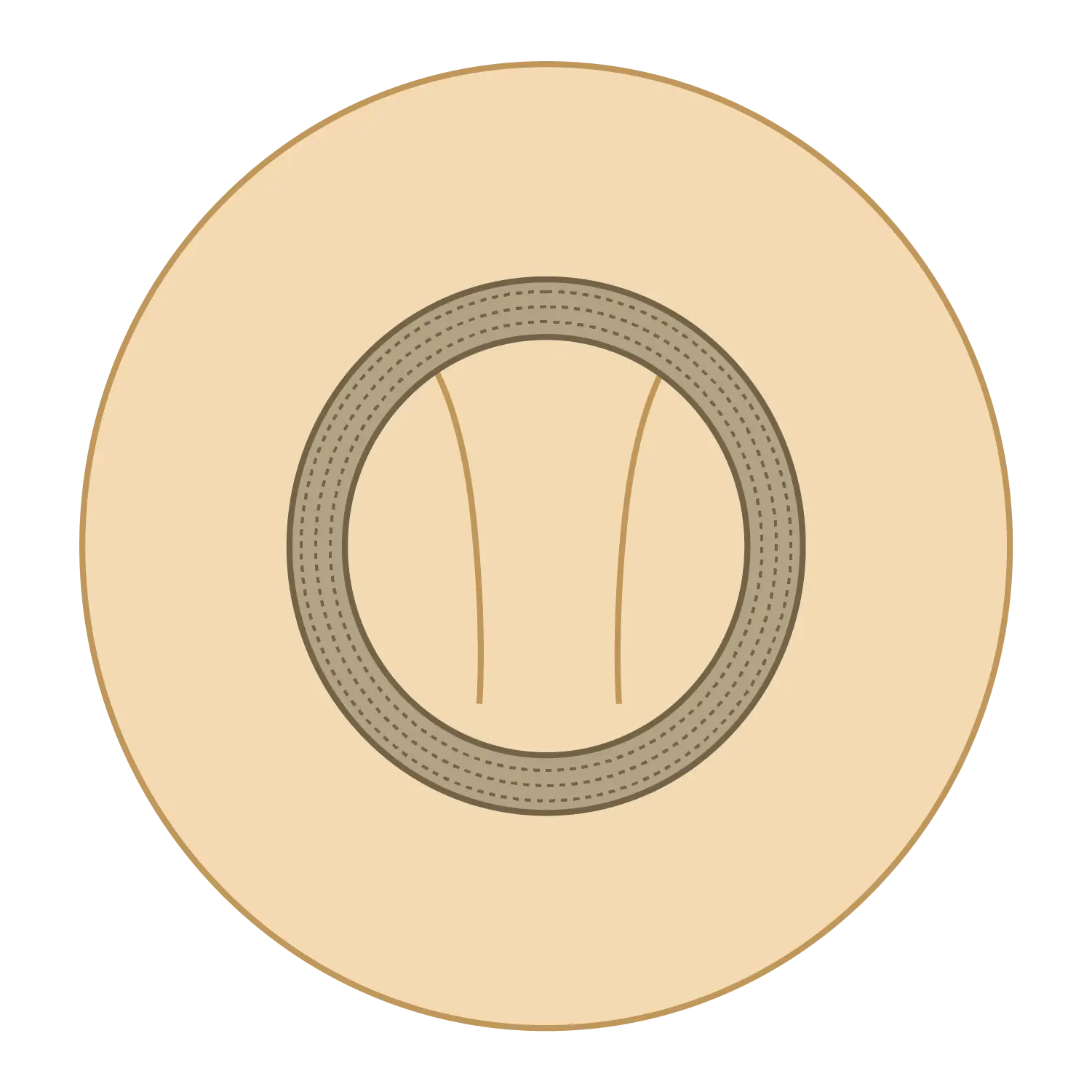 OTTO 170-1325 Straw Lifeguard Hat with Adjustable Cord - Natural