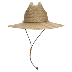 OTTO 170-1325 Straw Lifeguard Hat with Adjustable Cord - Natural