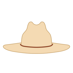 OTTO 170-1325 Straw Lifeguard Hat with Adjustable Cord - Natural - Natural / 77 1/4’’ - 7 1/2’’