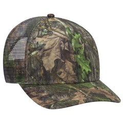 OTTO 171-1292 Mossy Oak Camouflage Superior Polyester Twill 6 Panel Low Profile Mesh Back Trucker Cap - Obsession