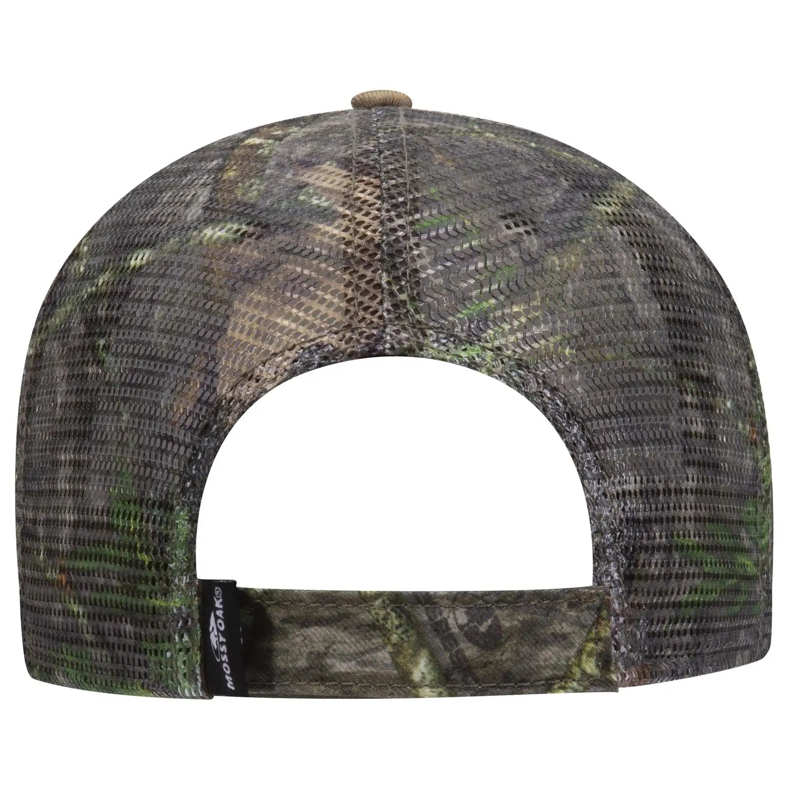 OTTO 171-1292 Mossy Oak Camouflage Superior Polyester Twill 6 Panel Low Profile Mesh Back Trucker Cap - Obsession