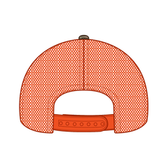 OTTO 171-1293 Mossy Oak Camouflage 6 Panel Low Profile Mesh Back Trucker Cap - Break Up Country/N.Org - Break Up