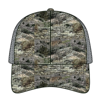 OTTO 171-1293 Mossy Oak Camouflage 6 Panel Low Profile Mesh Back Trucker Cap - Mountain Country Range/Ch.Gry - Mountain