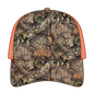 OTTO 171-1293 Mossy Oak Camouflage 6 Panel Low Profile Mesh Back Trucker Cap - Break Up Country/N.Org - Break Up