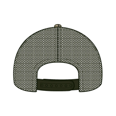 OTTO 171-1293 Mossy Oak Camouflage 6 Panel Low Profile Mesh Back Trucker Cap - Bottomland/Dk.Ol. Grn