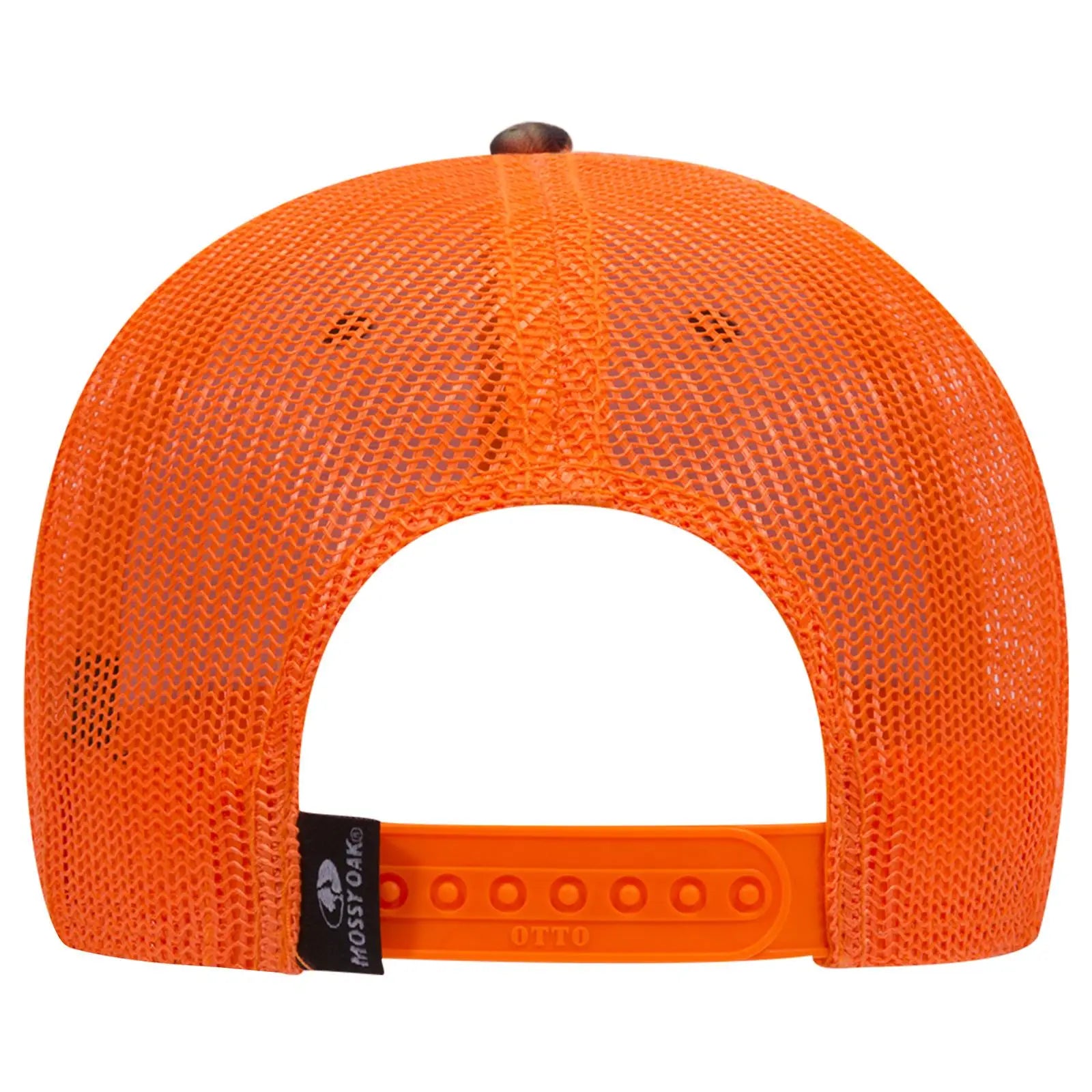 OTTO 171-1293 Mossy Oak Camouflage 6 Panel Low Profile Mesh Back Trucker Cap - Shadow Grass Blades/N.Org - Shadow Grass