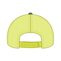 OTTO 171-1293 Mossy Oak Camouflage 6 Panel Low Profile Mesh Back Trucker Cap - Mountain Country Range/N.Ylw - Mountain