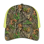 OTTO 171-1293 Mossy Oak Camouflage 6 Panel Low Profile Mesh Back Trucker Cap - Obsession/N.Ylw - Obsession/N.Ylw / 6