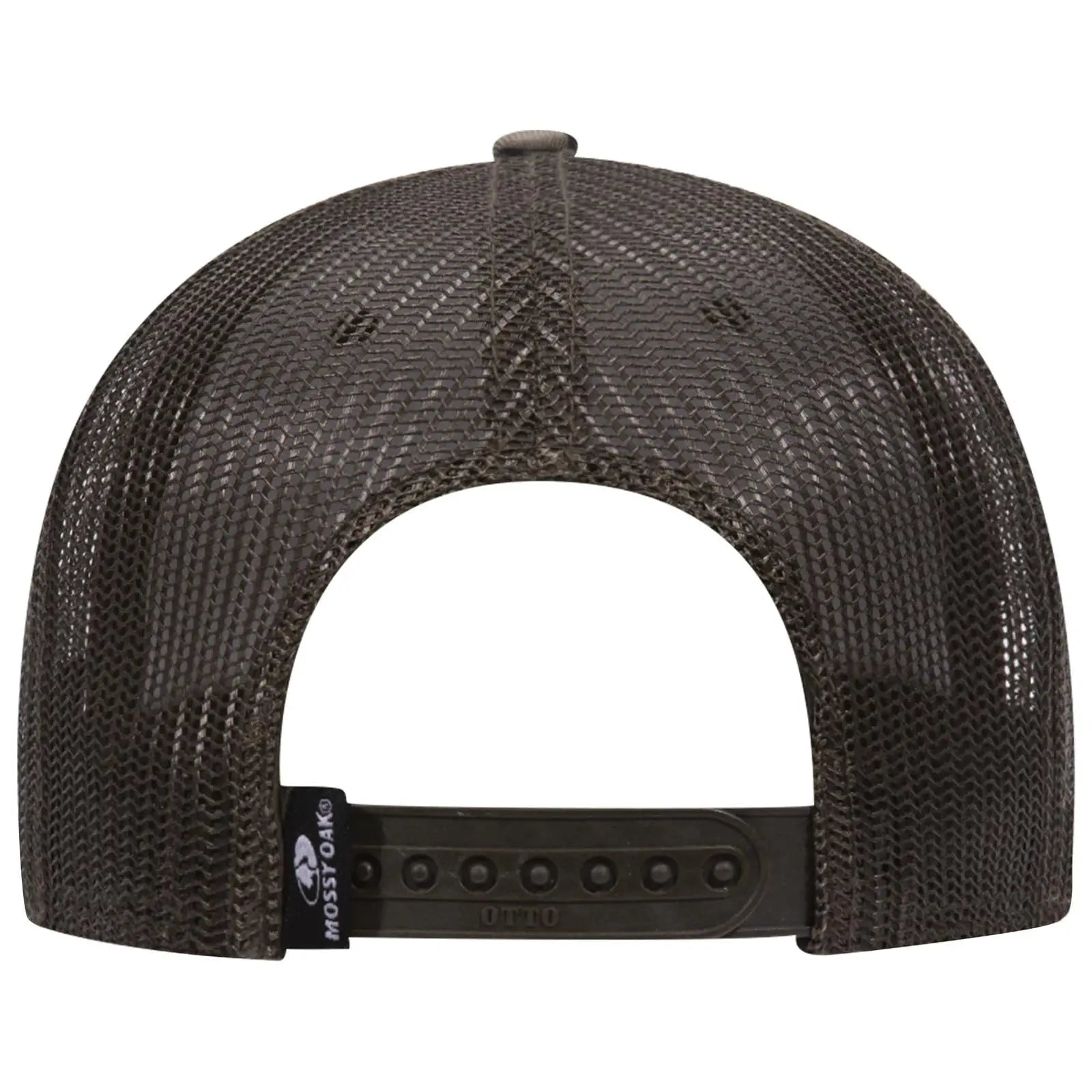 OTTO 171-1293 Mossy Oak Camouflage 6 Panel Low Profile Mesh Back Trucker Cap - Bottomland/Dk.Ol. Grn