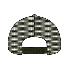 OTTO 171-1293 Mossy Oak Camouflage 6 Panel Low Profile Mesh Back Trucker Cap - Obsession/Dk.Ol.Grn