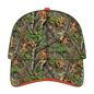 OTTO 171-1294 Mossy Oak Camouflage Sandwich Visor 6 Panel Low Profile Baseball Cap - Obsession - Obsession / 6 1/2’’