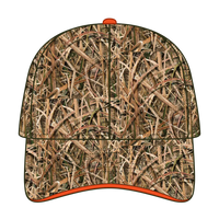 OTTO 171-1294 Mossy Oak Camouflage Sandwich Visor 6 Panel Low Profile Baseball Cap - Shadow Grass Blades - Shadow Grass