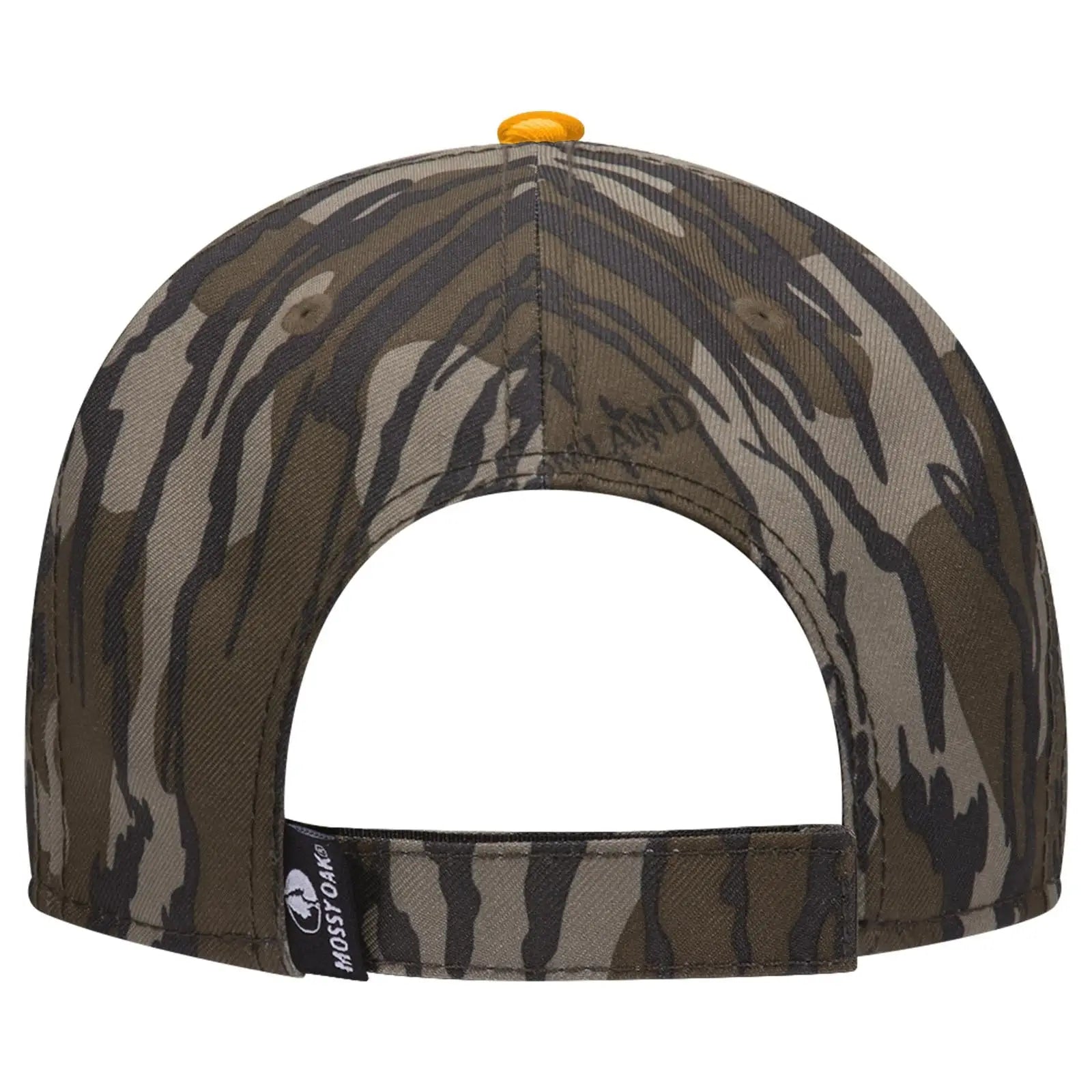 OTTO 171-1294 Mossy Oak Camouflage Sandwich Visor 6 Panel Low Profile Baseball Cap - Bottomland - Bottomland / 6 1/2’’