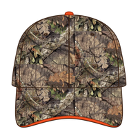 OTTO 171-1294 Mossy Oak Camouflage Sandwich Visor 6 Panel Low Profile Baseball Cap - Break Up Country - Break Up