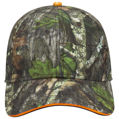 OTTO 171-1294 Mossy Oak Camouflage Sandwich Visor 6 Panel Low Profile Baseball Cap - Obsession - Obsession / 6 1/2’’
