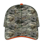 OTTO 171-1294 Mossy Oak Camouflage Sandwich Visor 6 Panel Low Profile Baseball Cap - Mountain Country Range - Mountain