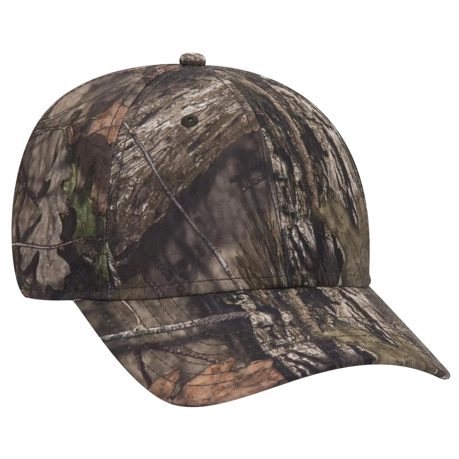 OTTO 171-1295 Mossy Oak Camouflage 6 Panel Low Profile Baseball Cap - Break Up Country - Break Up Country / 6 1/2’’ - 7