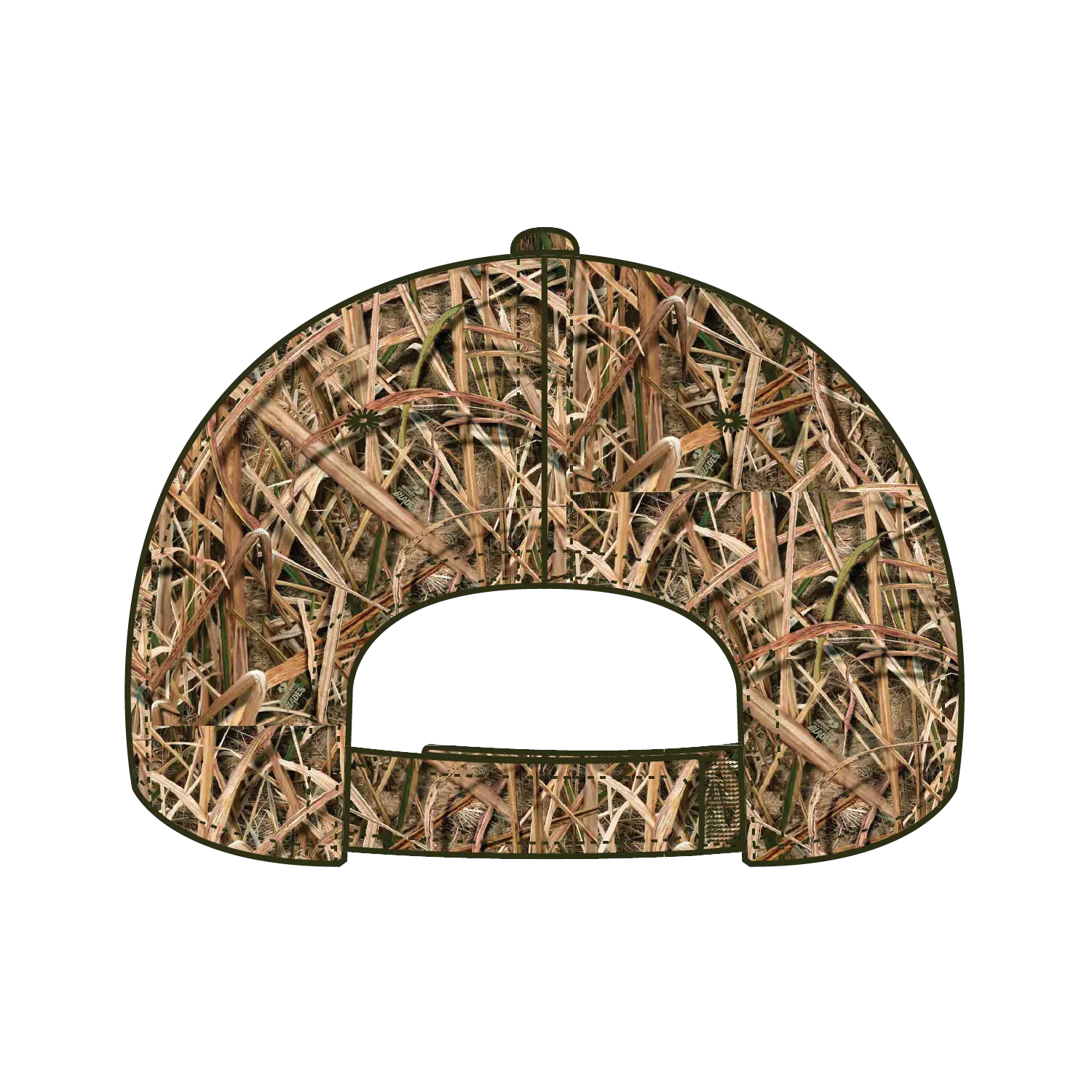OTTO 171-1295 Mossy Oak Camouflage 6 Panel Low Profile Baseball Cap - Shadow Grass Blades - Shadow Grass Blades / 6
