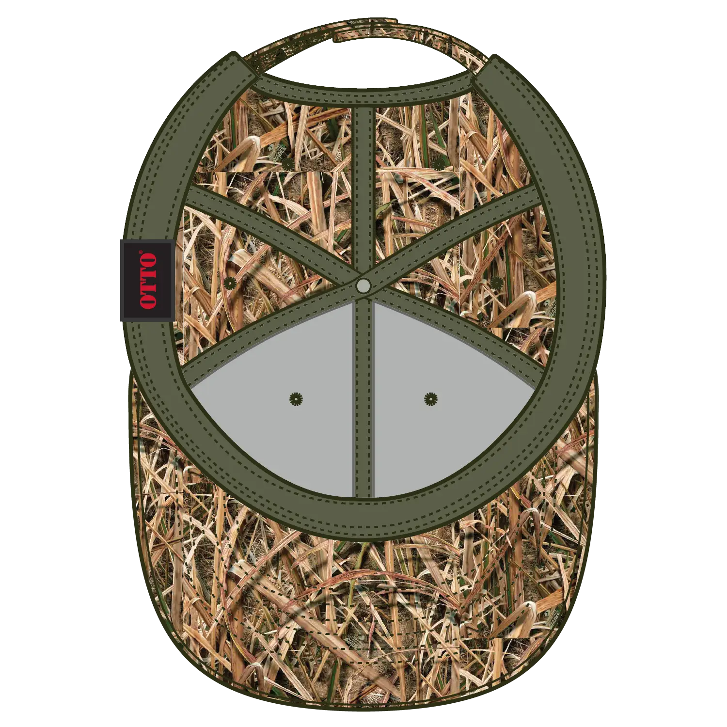 OTTO 171-1295 Mossy Oak Camouflage 6 Panel Low Profile Baseball Cap - Shadow Grass Blades - Shadow Grass Blades / 6
