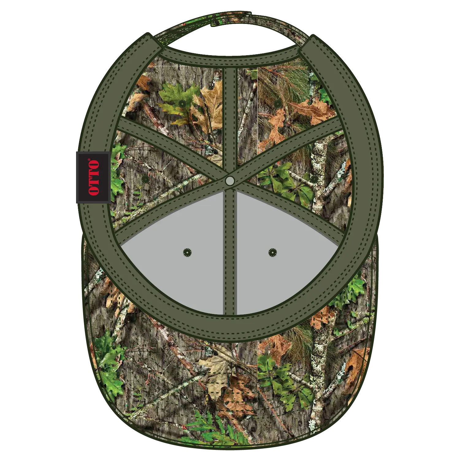 OTTO 171-1295 Mossy Oak Camouflage 6 Panel Low Profile Baseball Cap - Obsession - Obsession / 6 1/2’’ - 7 5/8’’