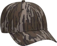 OTTO 171 1295 Mossy Oak Camouflage Superior Polyester Twill 6 Panel Low Profile Baseball Cap Bottomland Mosely Oak