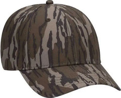 OTTO 171 1295 Mossy Oak Camouflage Superior Polyester Twill 6 Panel Low Profile Baseball Cap Bottomland Mosely Oak