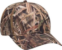 OTTO 171 1295 Mossy Oak Camouflage Superior Polyester Twill 6 Panel Low Profile Baseball Cap Shadow Grass Blades Shadow
