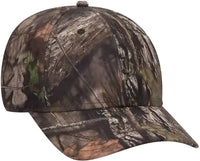 OTTO 171 1295 Mossy Oak Camouflage Superior Polyester Twill 6 Panel Low Profile Baseball Cap Break Up Country Mosely
