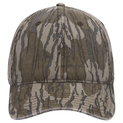 OTTO 171-1296 Mossy Oak Camouflage 6 Panel Low Profile Dad Cap - Bottomland - Bottomland / 6 1/2’’ - 7 5/8’’