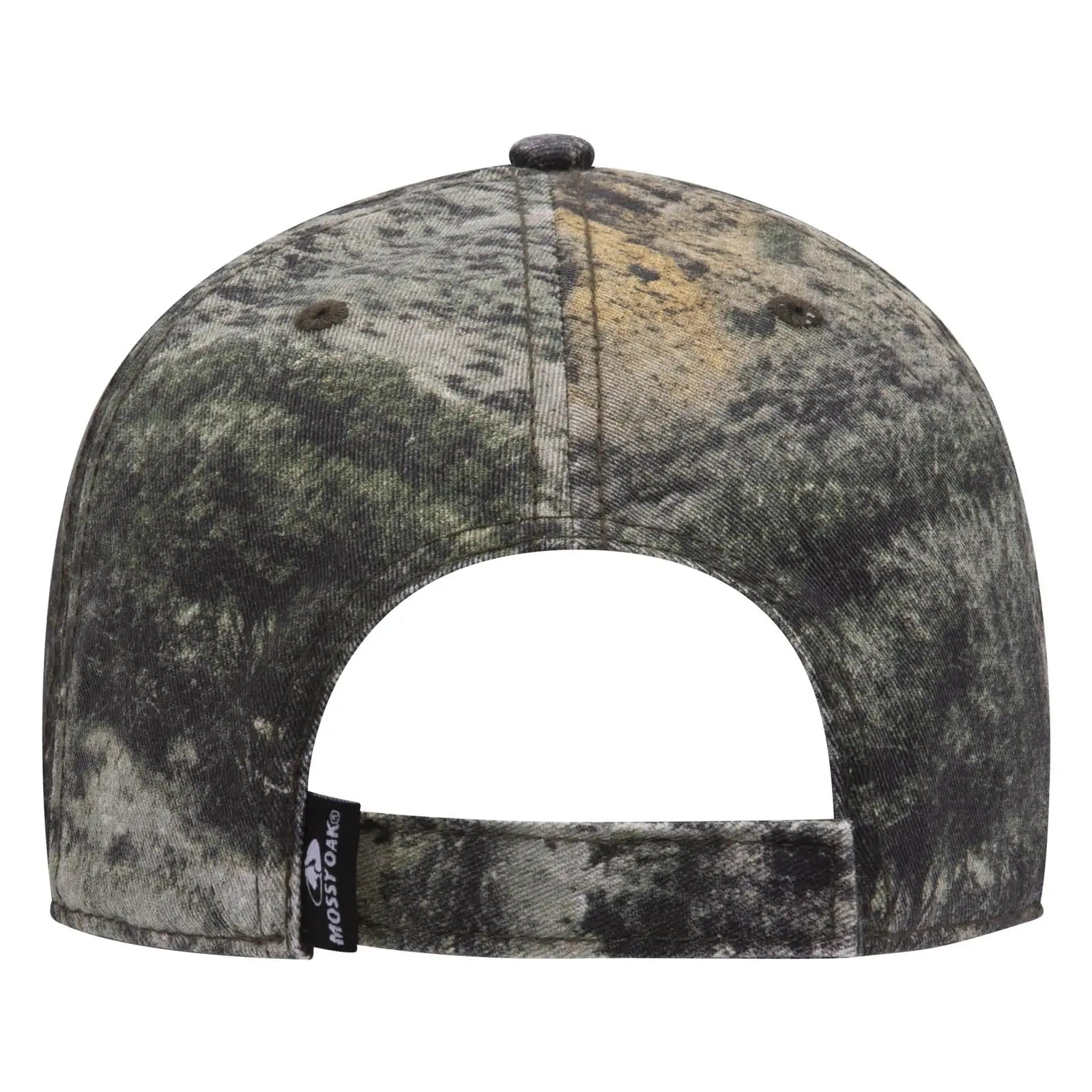 OTTO 171-1296 Mossy Oak Camouflage 6 Panel Low Profile Dad Cap - Mountain Country Range - Mountain Country Range / 6
