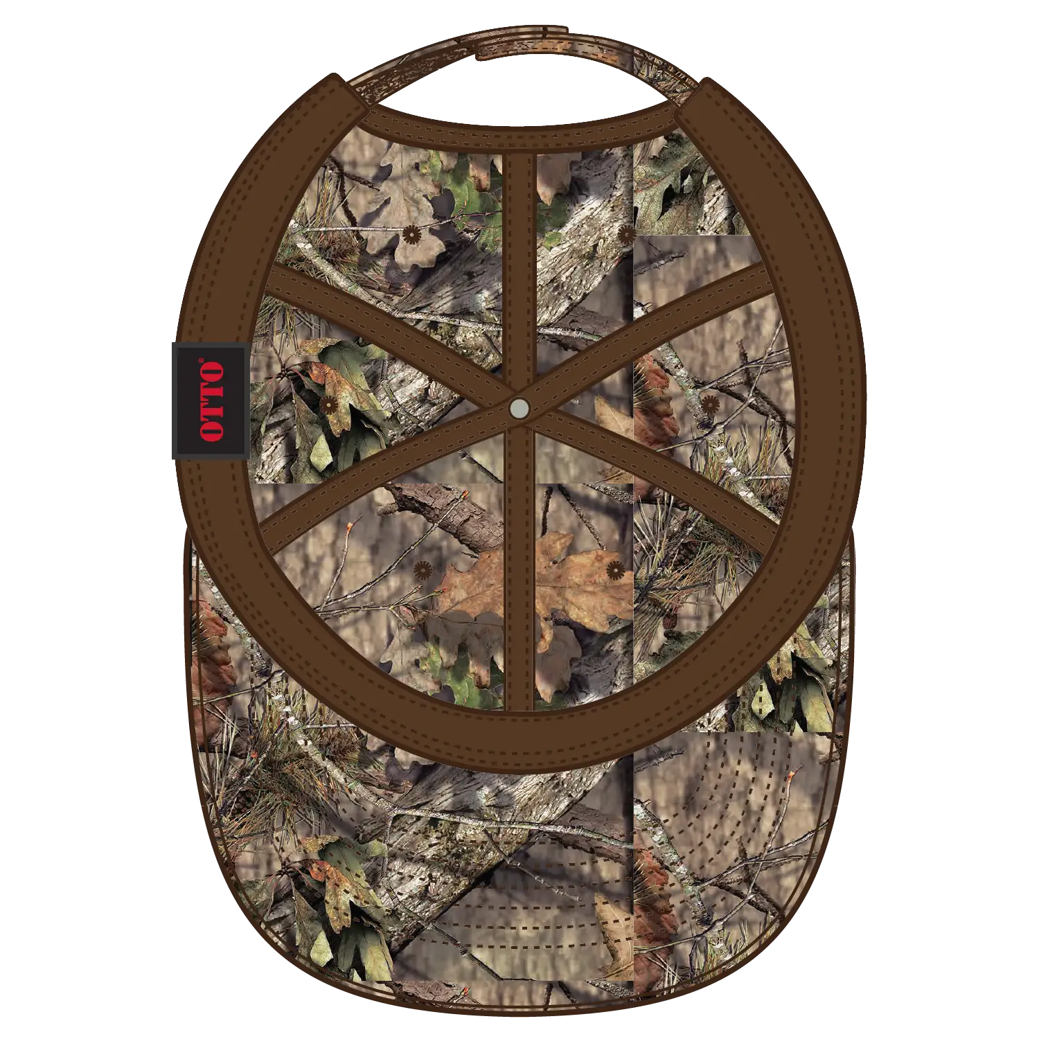 OTTO 171-1296 Mossy Oak Camouflage 6 Panel Low Profile Dad Cap - Break Up Country - Break Up Country / 6 1/2’’ - 7 5/8’’