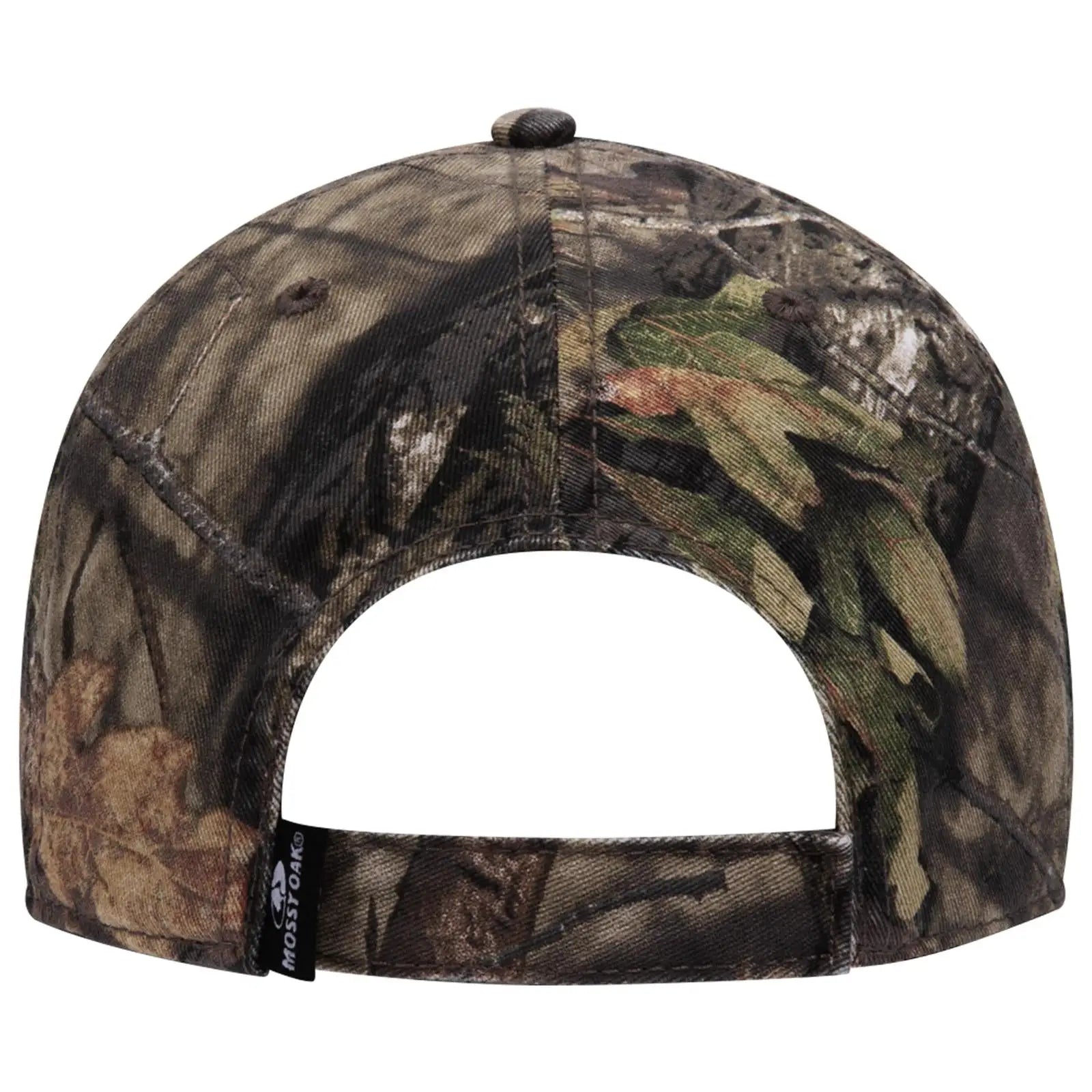 OTTO 171-1296 Mossy Oak Camouflage 6 Panel Low Profile Dad Cap - Break Up Country - Break Up Country / 6 1/2’’ - 7 5/8’’