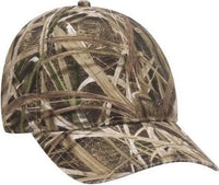 OTTO 171-1296 Mossy Oak Camouflage Garment Washed Superior Cotton Twill 6 Panel Low Profile Baseball Cap - Shadow Grass