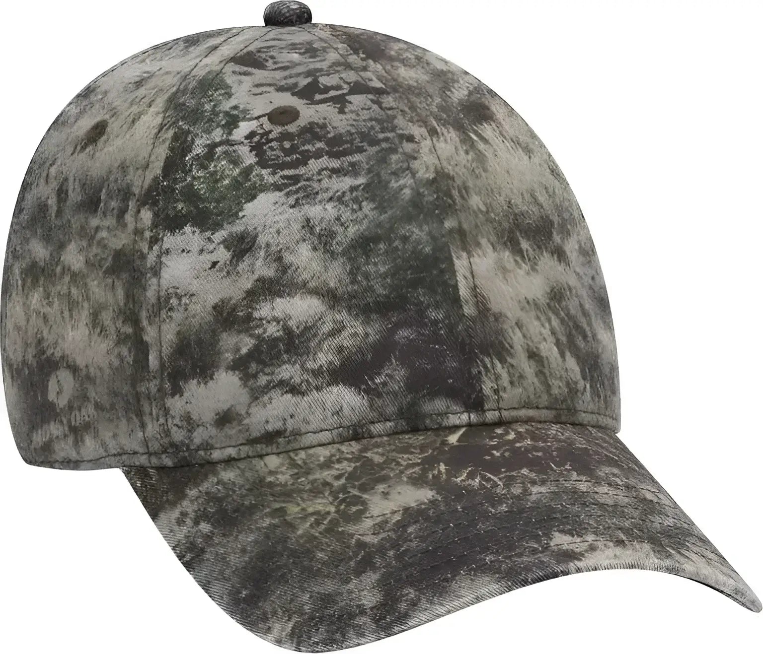 OTTO 171-1296 Mossy Oak Camouflage Garment Washed Superior Cotton Twill 6 Panel Low Profile Baseball Cap - Mountain