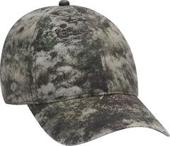 OTTO 171-1296 Mossy Oak Camouflage Garment Washed Superior Cotton Twill 6 Panel Low Profile Baseball Cap - Mountain