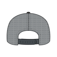 OTTO 172-1298 ’OTTO Snap’ 7 Panel Pro Style Mesh Back Trucker Snapback Cap - Char. Gray - Char. Gray / 7 3/8’’ - 7 5/8’’