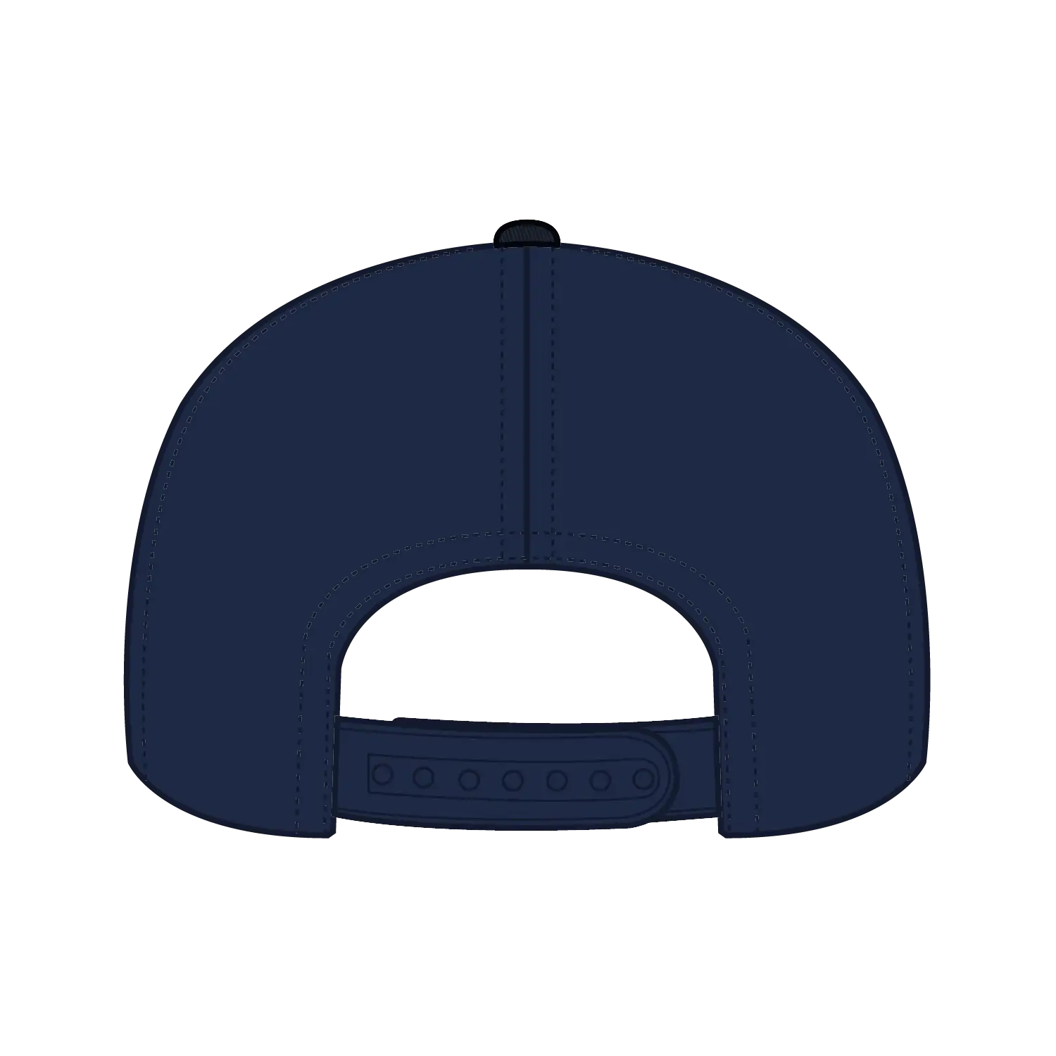 OTTO 172-1298 ’OTTO Snap’ 7 Panel Pro Style Mesh Back Trucker Snapback Cap - Navy - Navy / 7 3/8’’ - 7 5/8’’