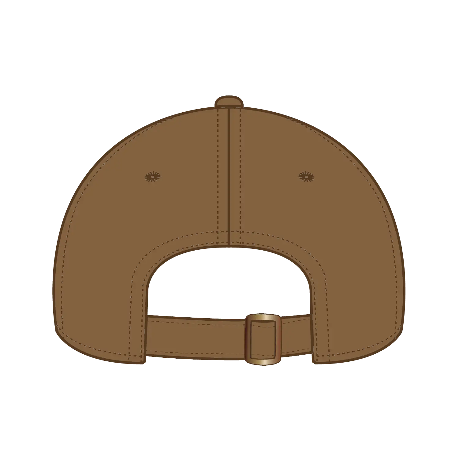 OTTO 176-1315 5 Panel Low Profile Dad Cap - Coyote Brown - Coyote Brown / 6 1/2’’ - 7 5/8’’