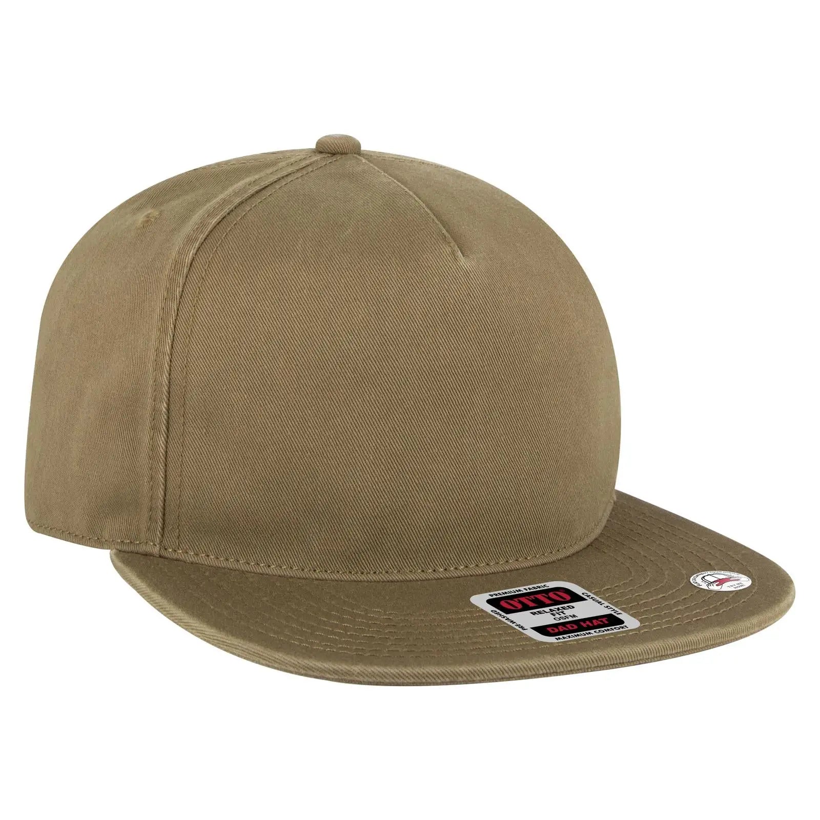OTTO 176-1315 5 Panel Low Profile Dad Cap - Coyote Brown - Coyote Brown / 6 1/2’’ - 7 5/8’’