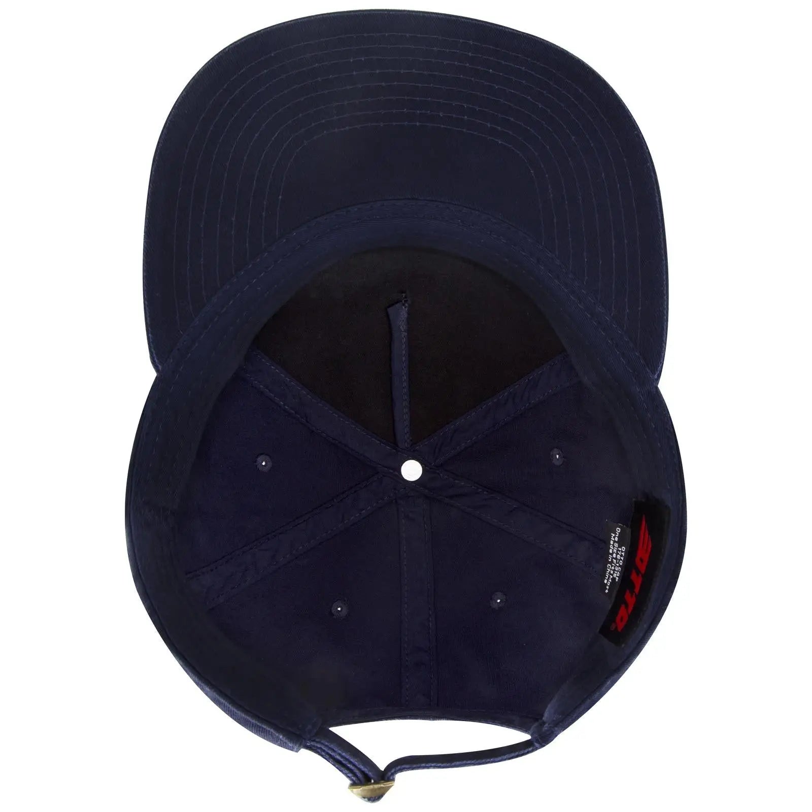 OTTO 176-1315 5 Panel Low Profile Dad Cap - Navy - Navy / 6 1/2’’ - 7 5/8’’