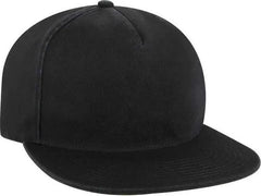 OTTO 176-1315 5 Panel Low Profile Style Dad Cap - Black - Black / One Size Fits Most