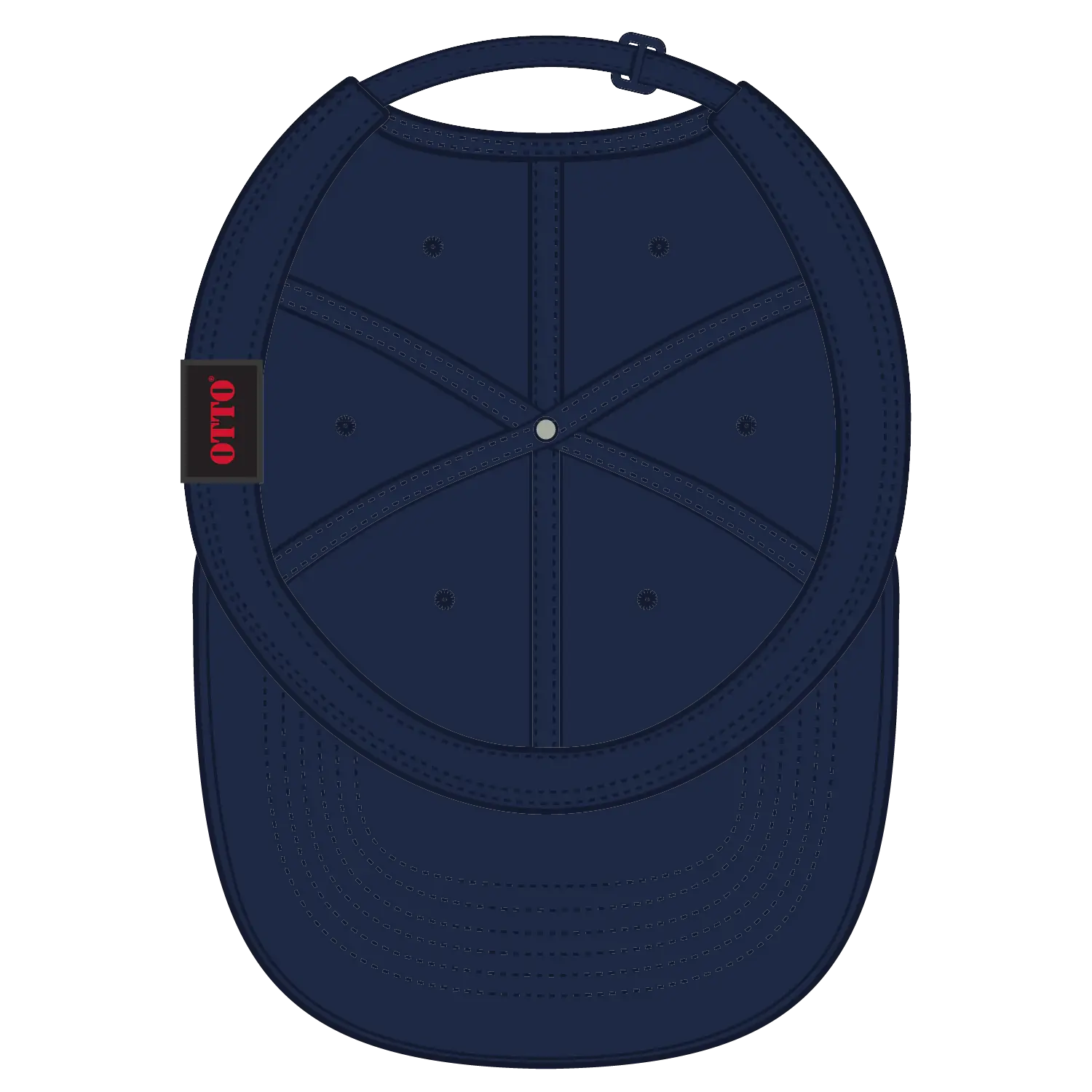 OTTO 18-010 6 Panel Low Profile Baseball Cap - Navy - Navy / 6 1/2’’ - 7 5/8’’