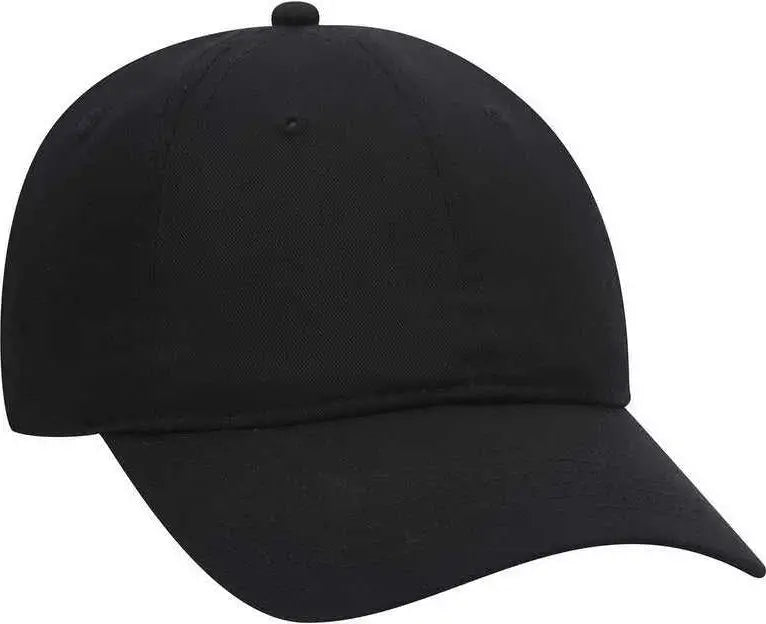 OTTO 18-010 Brushed Cotton Twill Low Profile Pro Style Cap - Black - Black / One Size Fits Most